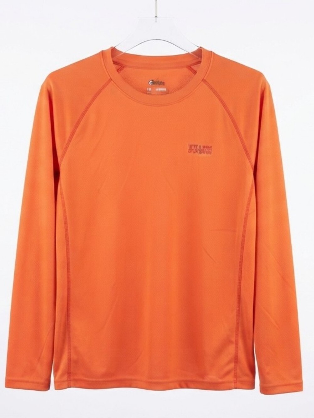 World Wide Sportsman Men's Orange Long Sleeve Performance Fishing Shirt Size L/G